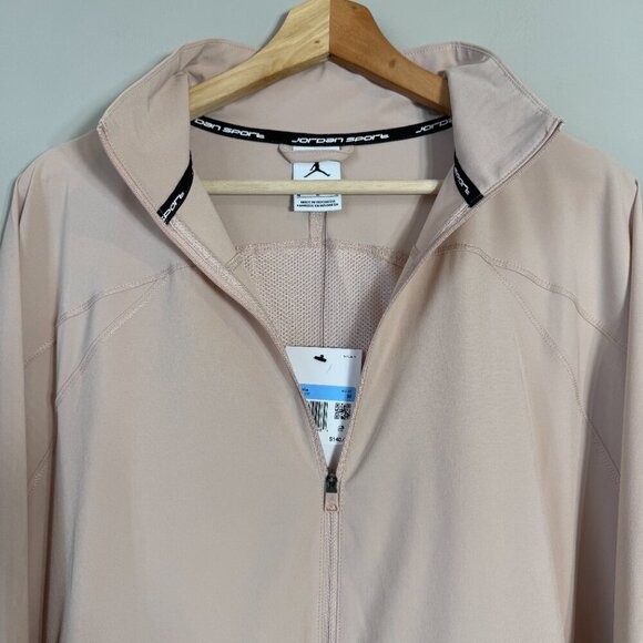 NWT Jordan Sport Dri-Fit Woven Jacket Women's Medium Beige Full Zip Windbreaker - Picture 6 of 16
